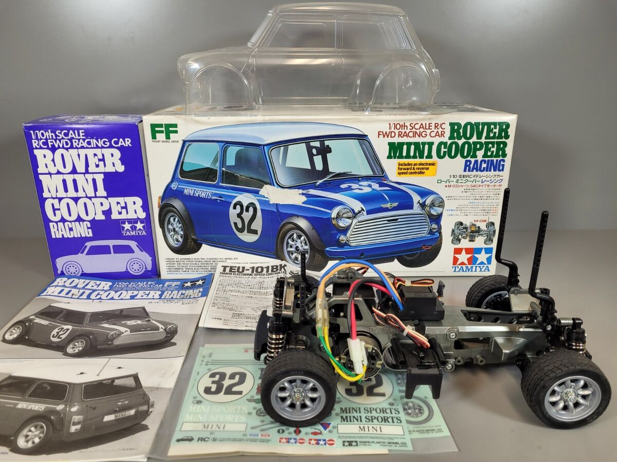 New Built Tamiya 1/10 R/C Rover Mini Cooper Racing FF M-03 New Built Tamiya 1/10 R/C Rover Mini Cooper Racing FF M-03