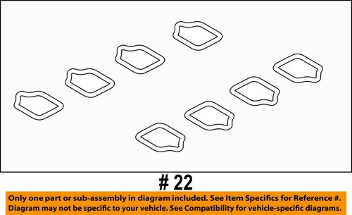 FORD OEM 17-19 F-250 Super Duty Engine Parts-Intake Manifold Gasket AC3Z9439A - Picture 2 of 2