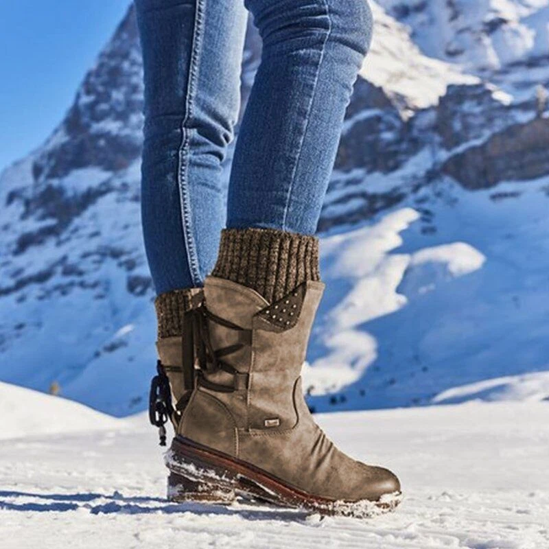 Warm lace up boots sale