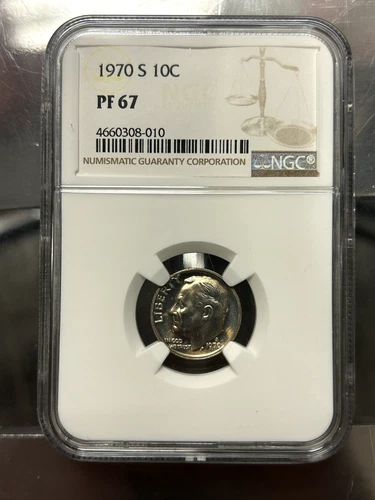 1970-S NGC PF67 10C ROOSEVELT DIME 