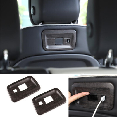 Oak Grain ABS Seat Back USB Panel Cover For Land Rover Discovery 5 LR5 2021-2022