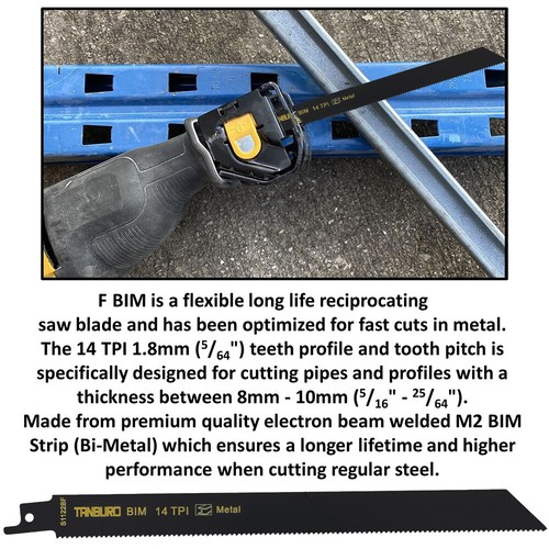 10 hojas de sierra de sable profesional BiM hojas de sierra S1531L S1122BF S922BF para Bosch Dewalt - Imagen 4 de 17