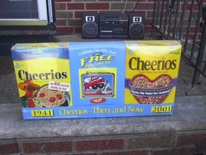 Cheerios-Then & Now 1941-2001 60th Anniversary w/Lone Ranger Retro Lunch Box-New