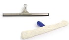Professional Window Cleaning Equipment Glass Rubber 14" Squeegee Blade + Cleaner