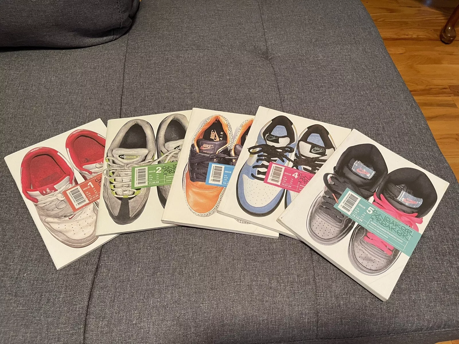 SNEAKER FREAKER MAGAZINE   LOT NUMÉRO #1 #2 #3 #4 #5   FLAMBANT NEUF Bape Supreme