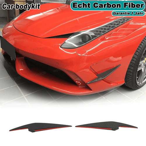 Carbon Front Flossen Flaps Splitter Canards Passt für Ferrari 458 Speciale 14-15 - Bild 1 von 11