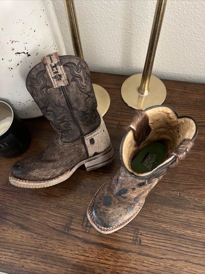 Tin Haul Big Kids Shaggy Take No Bull Cowboy Boots Size 11 Little Kids