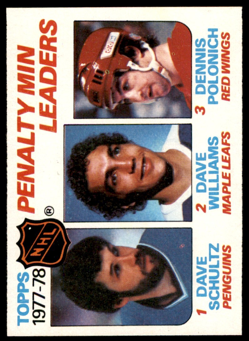(CI) Dave Schultz, Dave Williams, Dennis Polonich Hockey Card 1978-79 Topps (base) 66 Dave Schultz, Dave Williams, Dennis Polonich : Collectibles & Fine Art