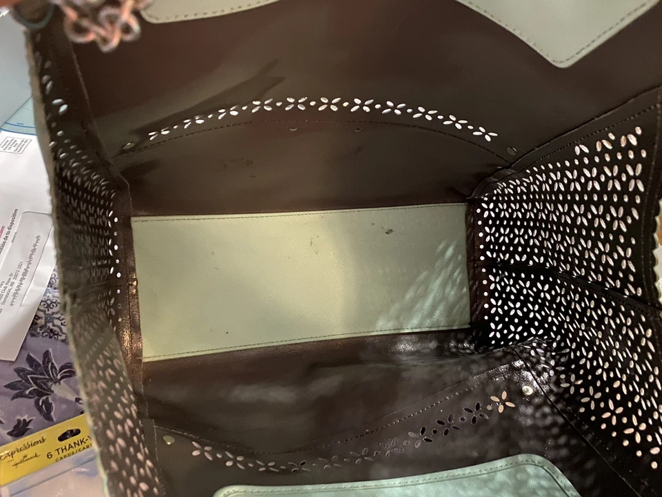 Excelente estado. Bolso grande azul B.Makowssky en azul cielo. Simplemente hermoso! Foto 3 de 4