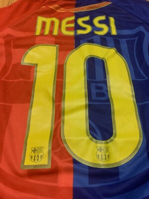 FC Barcelona Messi 10サッカーゲームシャツ FC Barcelona Leo Messi #10 Jersey Blue & Red Rakuten