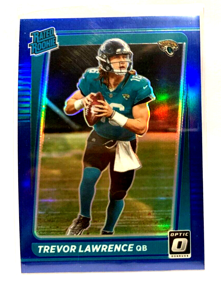 Trevor Lawrence 2021 Donruss Optic Blue Preview P-251 SSP RC SP