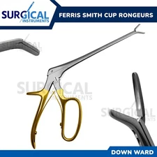 Ferris-Smith Cup Rongeurs 7" 3mm x 10mm Curved Down Stainless Steel German Grade