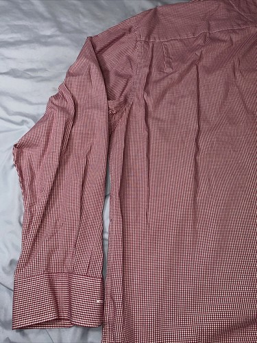 Tommy Hilfiger Classic Fit Red Gingham Button Down Long Sleeve Shirt Mens XXL - Picture 11 of 22