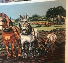 Vintage Tapestry Picture - Farming Scene - Old Friends by Penelope