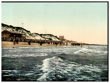 Deutschland, Sylt, Westerland, Herrenbad Vintage photochrome, photochromie, vi