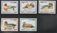 Cambodia    1993    Sc # 1306-10   Birds, Ducks    MNH    OG