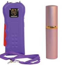 Self Defense Bundle Trigger 75 Million Stun Gun Purple-Pepper Shot Pepper Spray