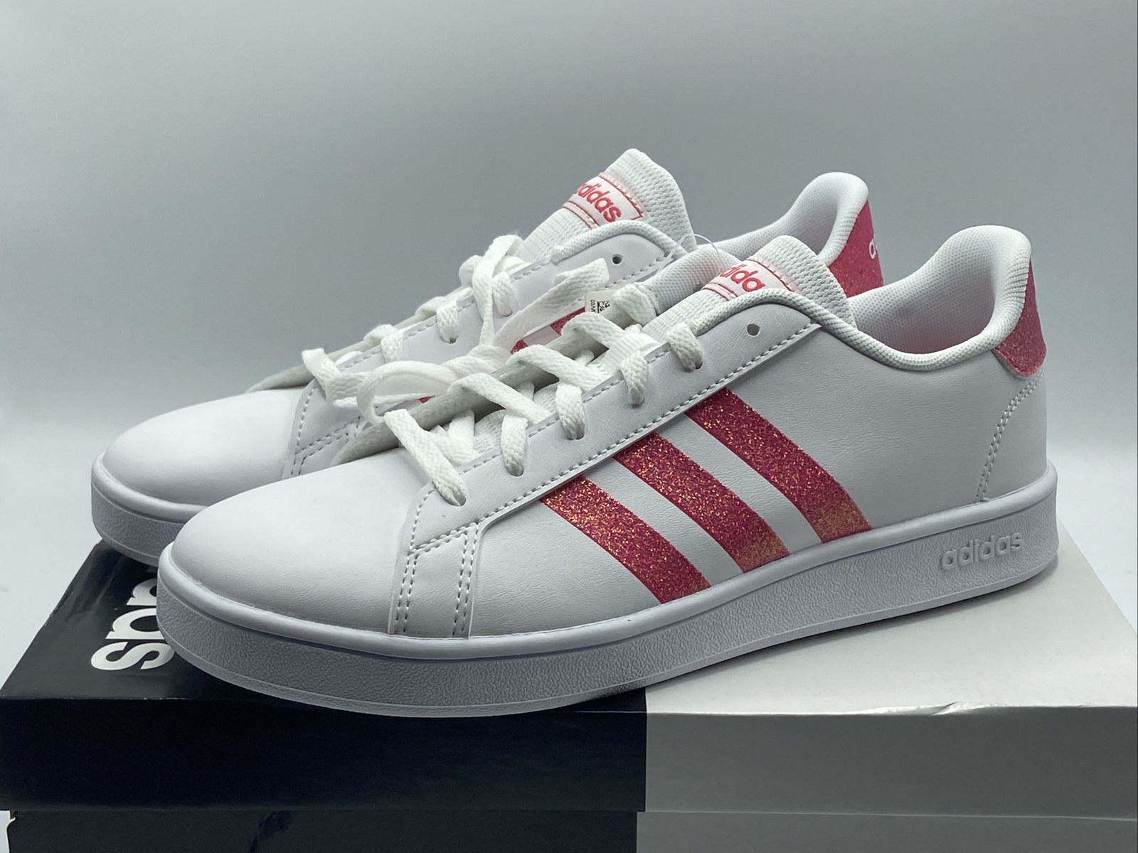 adidas grand court k gold