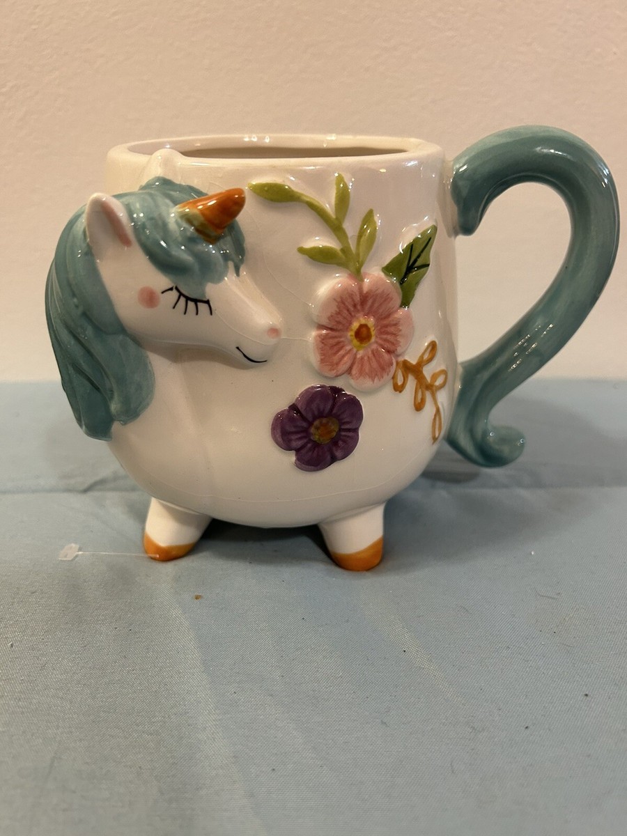 BOSTON WAREHOUSE UNICORN MUG, NO CRACKS, NO DAMAGE, GOOD CONDITIONS #TA2