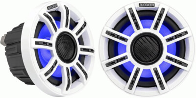 Kicker 51MSC65 6.5'' MSC Series 2-Way 4-Ohm Coaxial Marine Speakers (Pair)