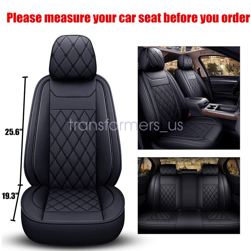 Juego completo de 5 fundas de cuero para coche Nissan Murano 2011-2023 delantero + cojín trasero Foto 2 de 4