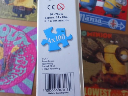 Four x 100 piece Jigsaws by Ravensburger "Minions" Complete - Picture 6 of 8