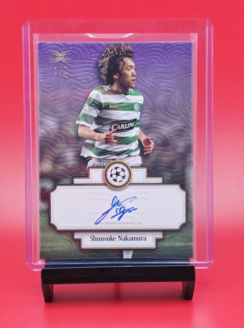 2024-25 Topps Definitive UEFA Shunsuke Nakamura Defining Images On Card Auto /5