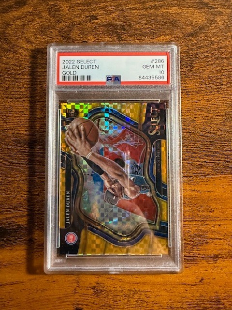 PSA 10 2022 Select Jalen Duren Gold Courtside Rookie /10 Gem Mint low pop