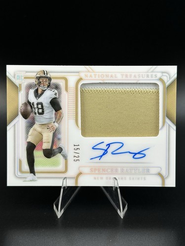 2024 NATIONAL TREASURES SPENCER RATTLER ROOKIE TREASURES RPA SILVER HOLO /25 🔥