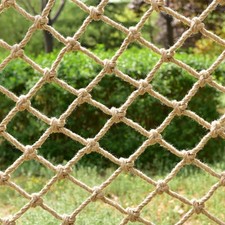 Natural Jute Hemp Rope Net,8mm Thick Safety Anti-Fall for Children Pet,Balcon...
