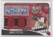 2019 Panini Absolute Tools of the Trade Double 27/35 Dante Pettis Auto fl4
