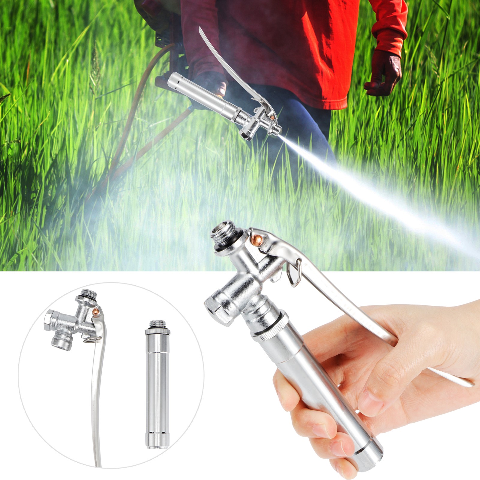 Sprayer Handle Stainless Steel Agriculture High Pressure Water Gun With Fil BAJ