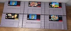 New ListingSuper Nintendo SNES 6 Different Game Lot Super Mario, Street Fighter, Kirby.
