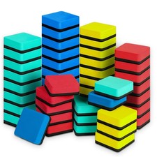 48 Dry Erase Markers Set, Magnetic Board Cleaners, Assorted Colors
