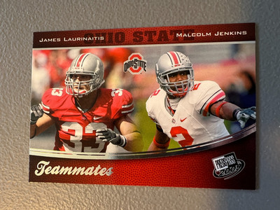 2009 Press Pass - Teammates - Ohio State - Laurinaitis / Jenkins - Rookie #99