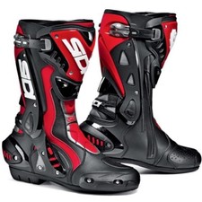 Image of Sidi ST Motorcycle Motorbike Boots Black Red