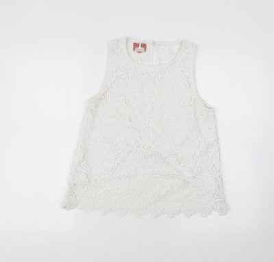 Ribon Damen weißes Basic T-Shirt Größe 12