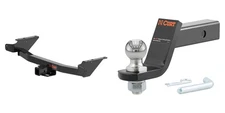 CURT Trailer Hitch Tow Kit 2in Receiver Class 3, Ball Mount, Pin & Clip - 13576