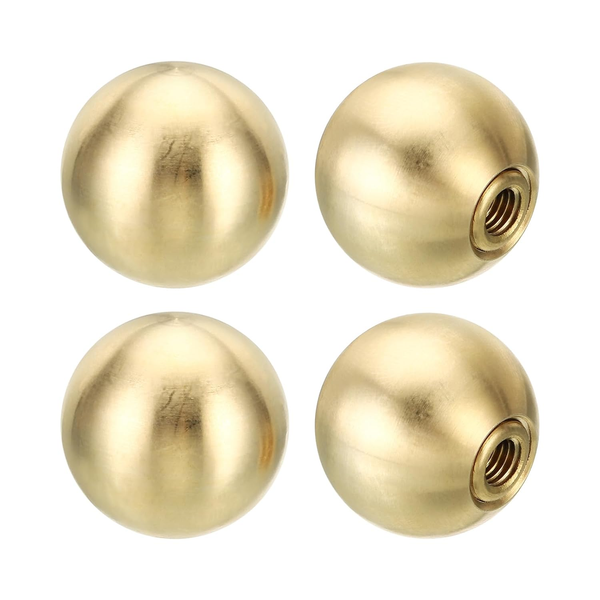 25Mm Kugel Lampen Finials Kappen Knopf, 4Er Set Massiv Messing Lampenschirm Top-image