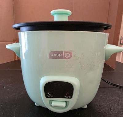Dash Mini Rice Cooker and Steamer 2-Cup Capacity, Aqua