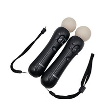 Pair Of Sony PlayStation 3  4 Move Motion Controller CECH-ZCM1U E Straps Tested