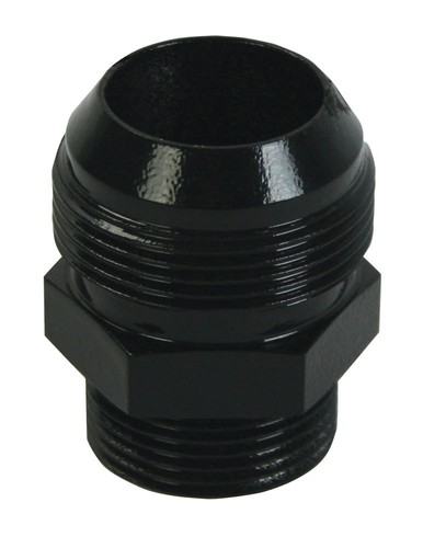 Moroso 63525, One Black Aluminum Water Pump Fitting - 16An To 20An Performance - Picture 2 of 9