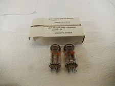 NOS PAIR RCA JRC 12AT7WA MILITARY VACUUM TUBES TESTED & GUARANTEED