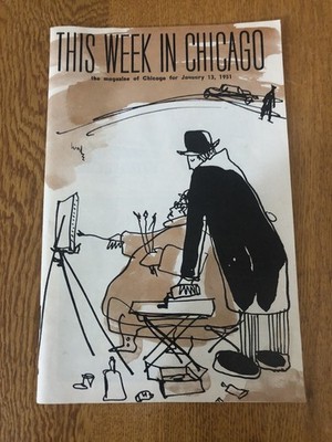 VTG 1951 THIS WEEK IN CHICAGO MAGAZINE GREAT ADS PALMER HOUSE MINSKY S BURLESQUE