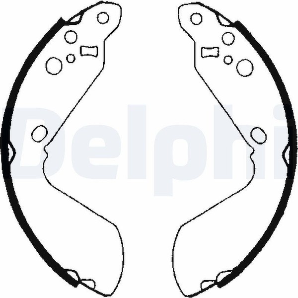 Delphi Bremsbackensatz Hinterachse FüR Suzuki-image