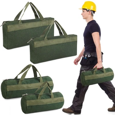 Thick Canvas Pouch Tool Bags Storage Organizer Instrument Case Portable Bag US