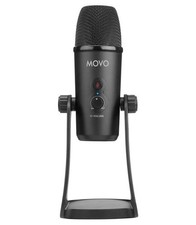 Movo UM700 Desktop USB Microphone for Computer with Stand  Four Pickup Patterns