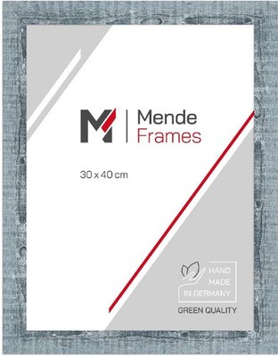 MendeFrames Bilderrahmen H720 Landhaus-Stil 13x13 cm grau Kunstglas