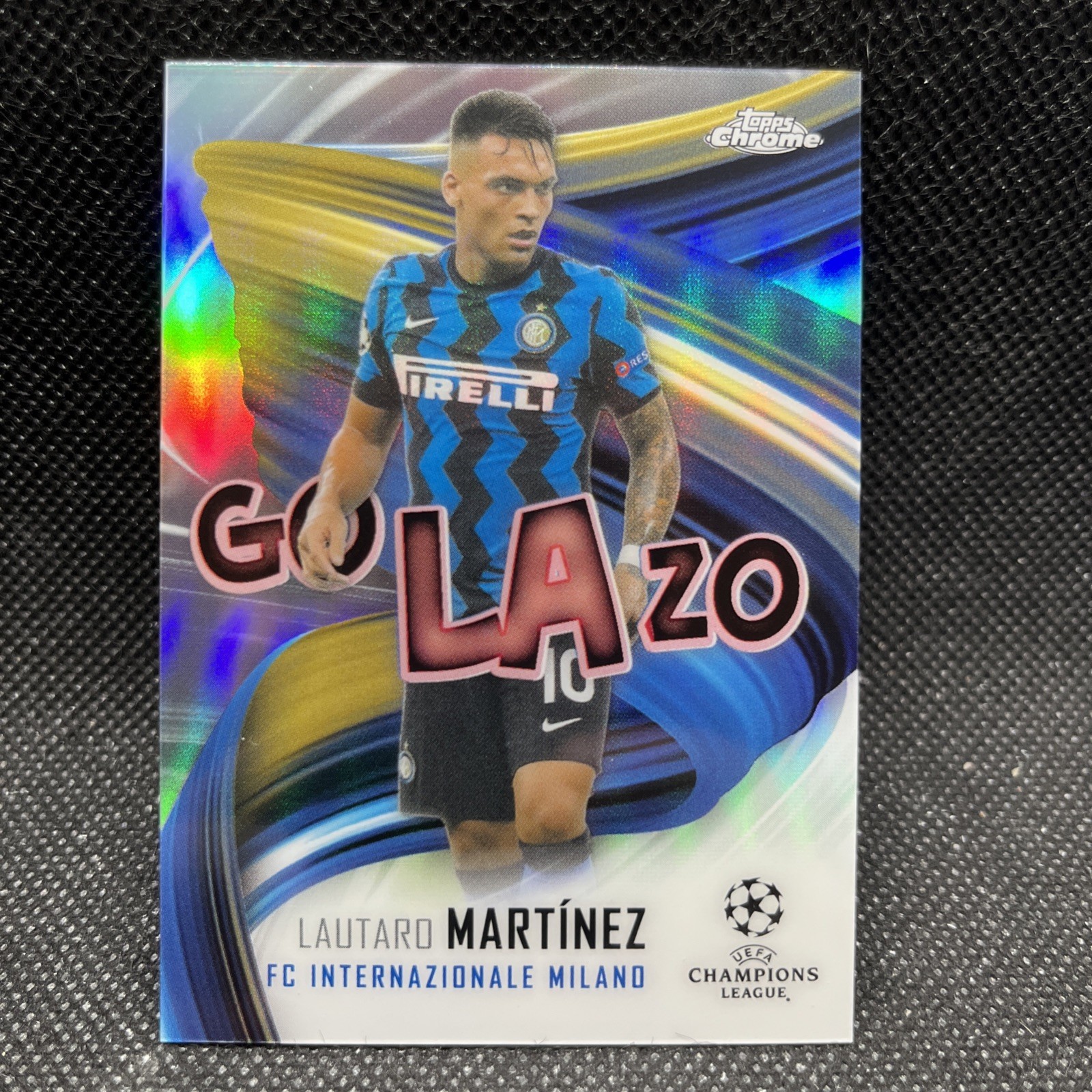 2020-21 Topps Chrome UEFA Champions League Golazo Lautaro Martinez #GOL-LMA