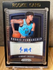 2019-20 PANINI PRIZM  Penmanship Ja Morant Memphis Grizzlies RC Auto #RP-JMT